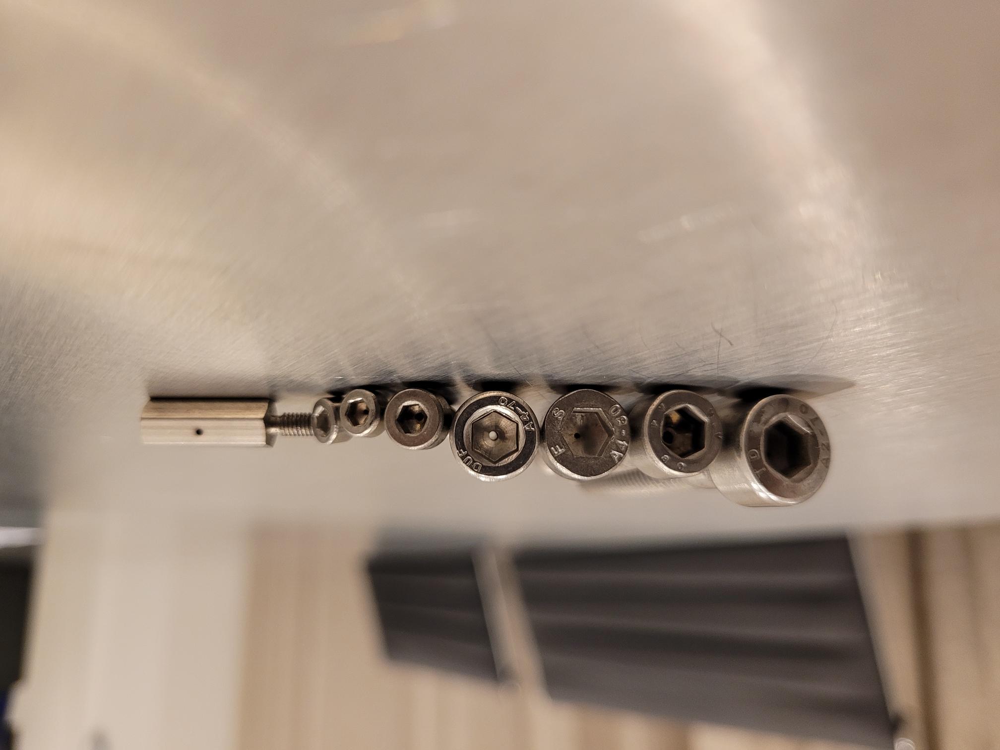 Vattenskärning av skruvar